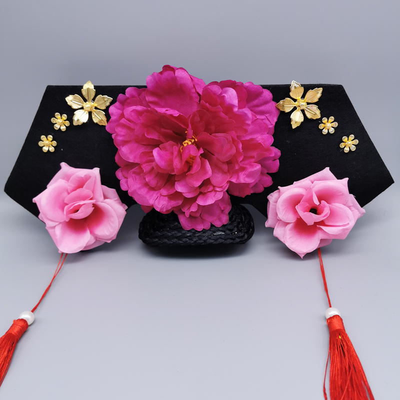 格格头饰大人宫廷娘娘旗头帽清朝贵妃古装造型写真道具饰格格帽