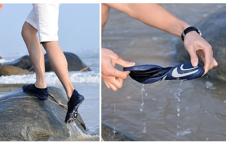 新款夏天穿的鞋子男软底减震女蹦床健身跑步机跳绳专用鞋赤脚涉水游泳