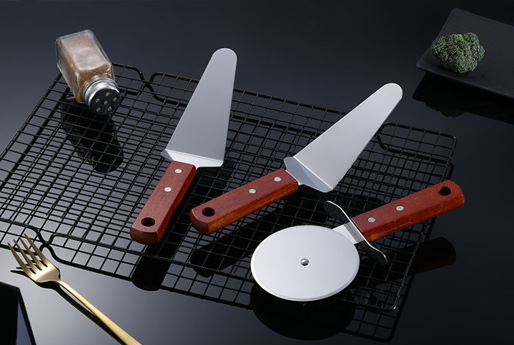 铁板烧铲子料理铁板烧不锈钢牛排铲刀披萨生煎铲手抓饼工具三角铲煎饼