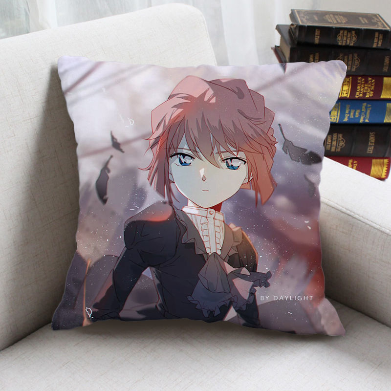 灰原哀动漫抱枕双面名侦探柯南周边二次元靠枕定做枕头生日礼物 t 35*