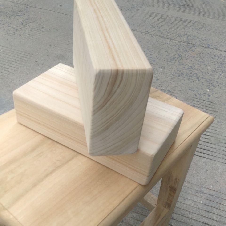 【】香杉木瑜伽砖舞蹈练功辅助工具木质半圆方块儿童压腿 支持定制