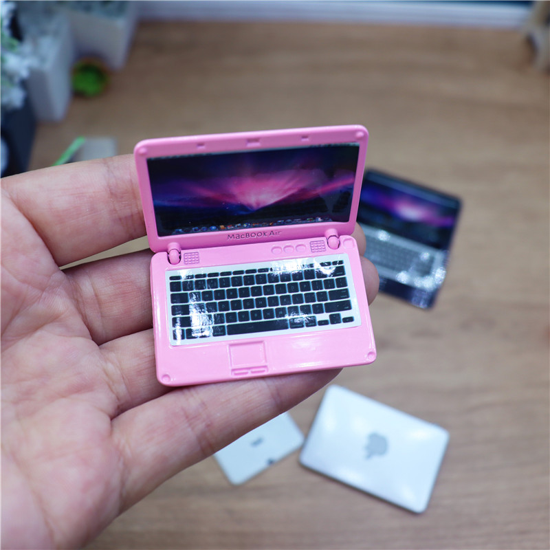 笔记本电脑模型112迷你微缩笔记本电脑112娃娃屋仿真苹果台式ipad配件