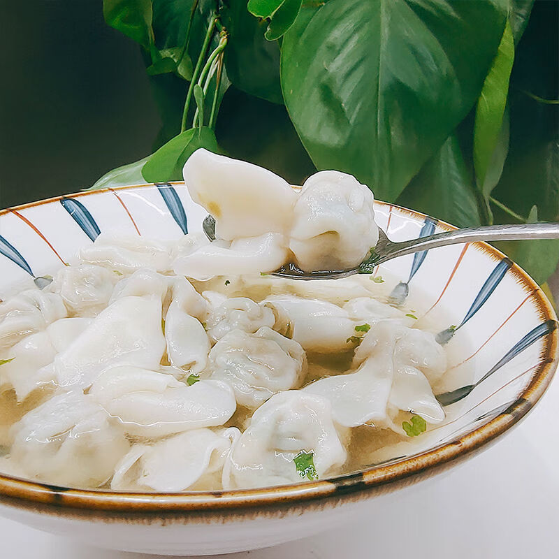 优鲜清真小鱼馄饨云吞速冻牛肉羊肉馄饨三鲜馅商用速食家庭装牛肉香菇