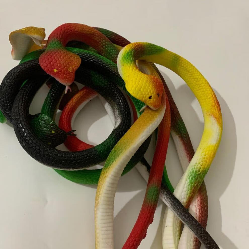 双头眼镜蛇玩具大号橡胶蛇70厘米创意整蛊恶搞吓人仿真软胶假蛇儿童