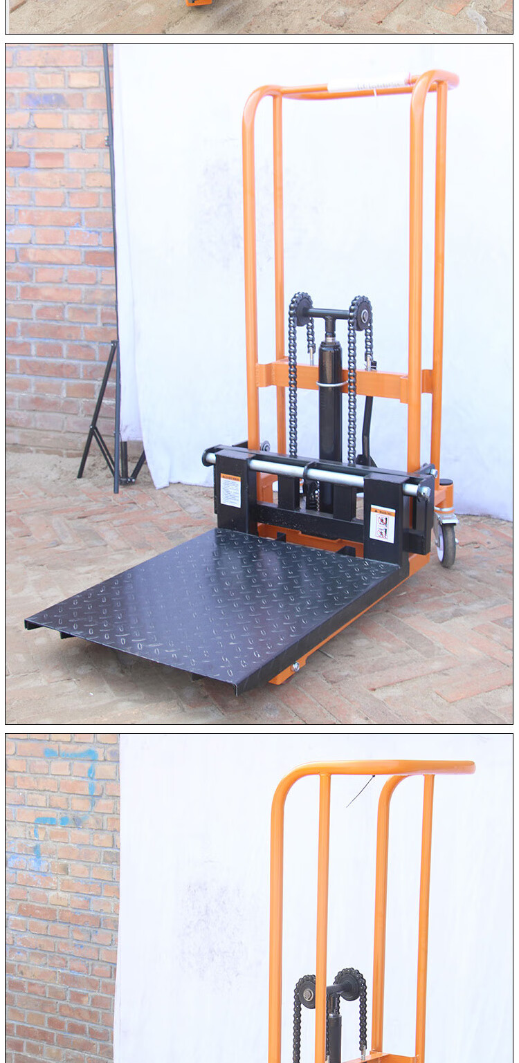 液压搬运车手动微型叉车升降堆高车家用手动小型叉车手叉车万向轮货叉