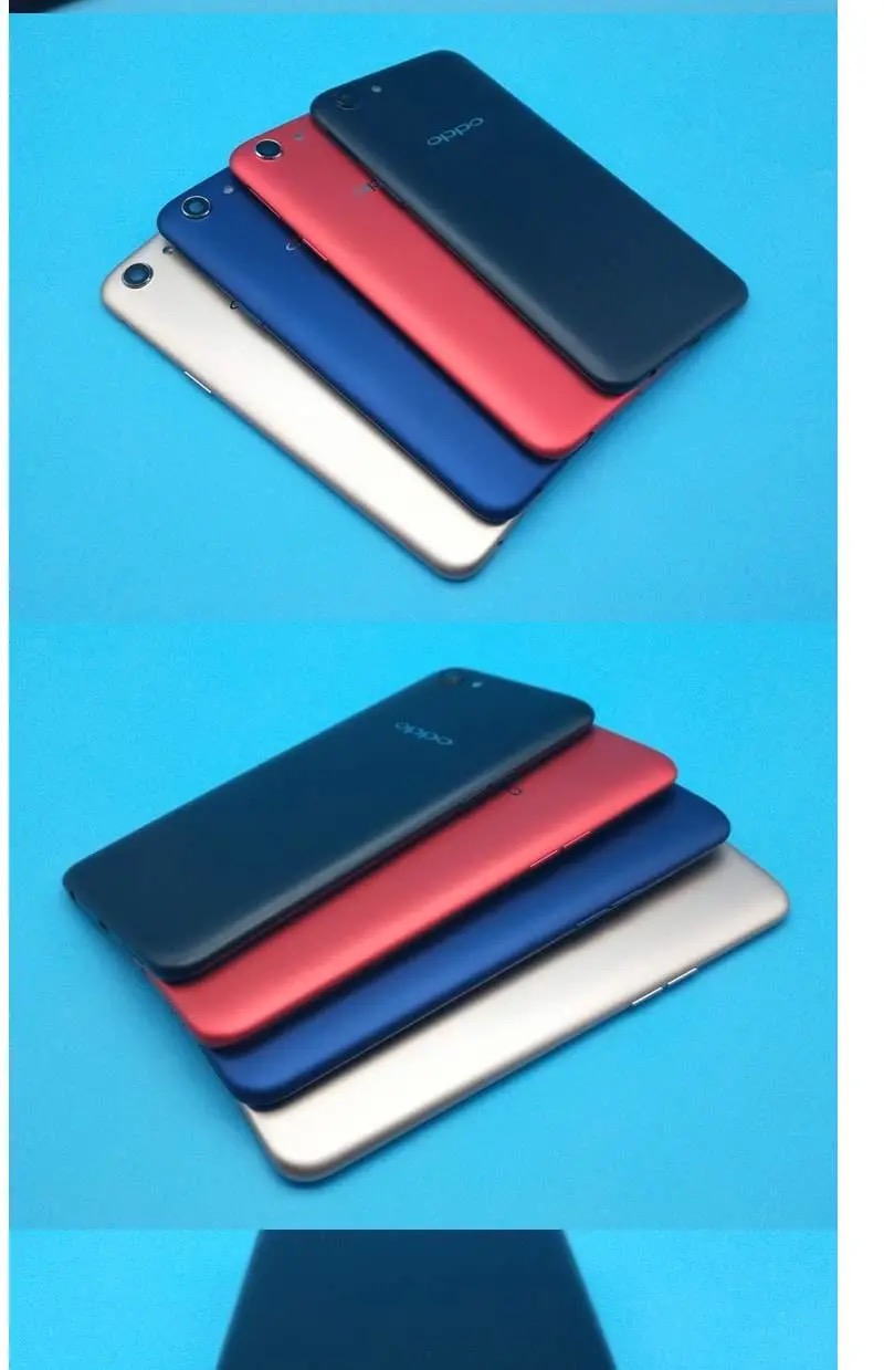 蕴沐磐适用oppoa83后盖a1屏框前框a83后壳1红色后盖带镜片