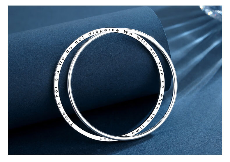 ck施华洛世奇锆手镯女年轻款时尚罗马双环in小众设计个性手环镯子七夕