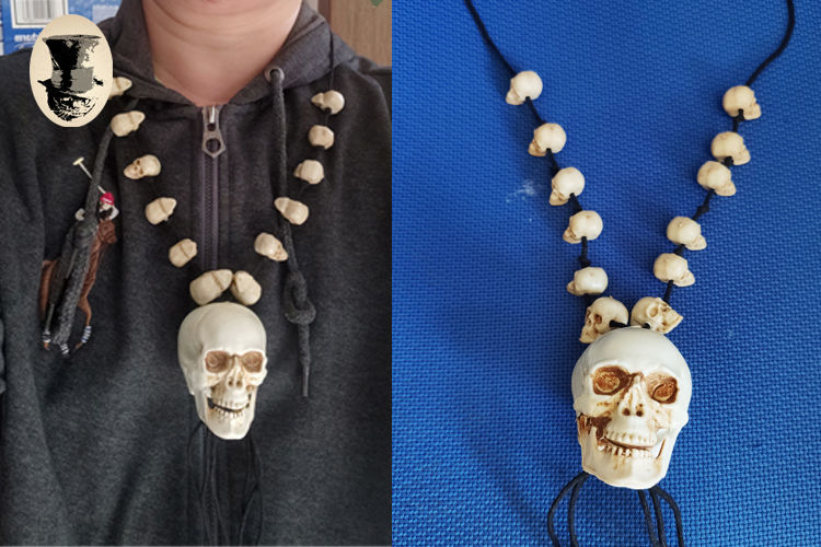 【现货直发】圣节骷髅头手串骷髅道具骷髅手环骷髅项链骷髅手创意饰品