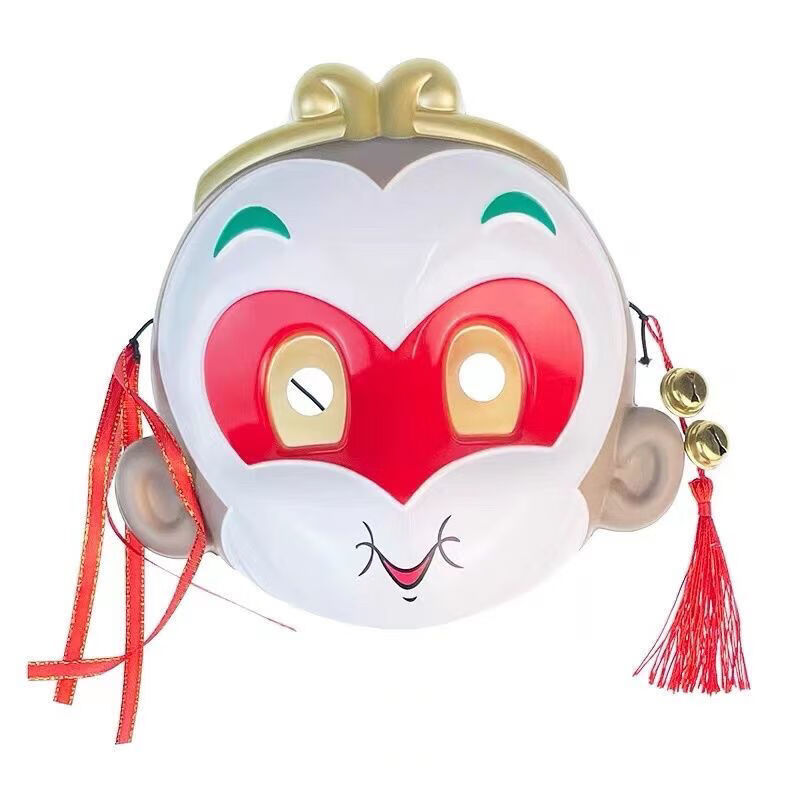 2022动漫q版孙悟空猴子面具美猴王大圣儿童经典影视舞台表演道具孙