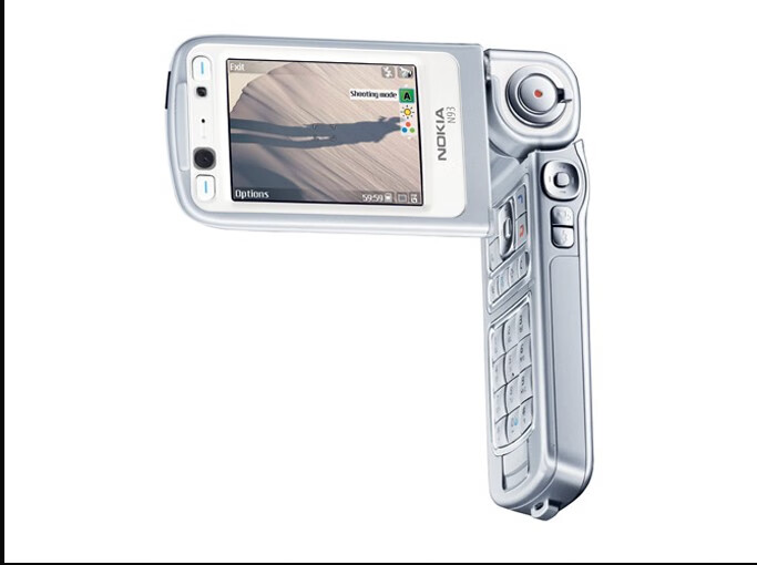 nokia诺基亚n93i经典库存n93翻盖智能旋转拍照机皇原装诺基亚n93银色