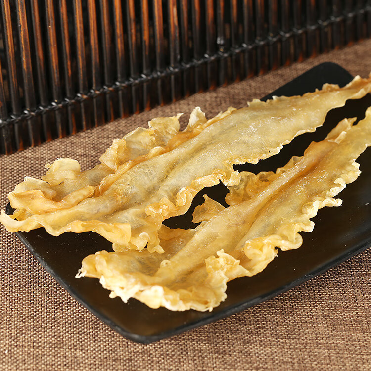 花胶鳕鱼胶黄花胶干货鱼泡鱼鳔鱼肚深海滋补品150g礼盒50头m级半斤