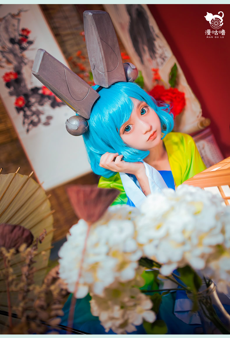 cos蔡文姬cosplay服儿童版版连衣裙头饰女款夏装万圣节蔡文姬cos服xl