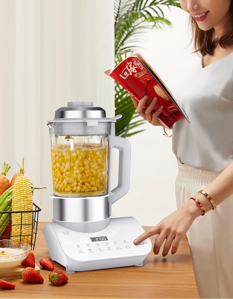 破壁机家用加热全自动料理小型豆浆非多功能旗舰店新款mi方形底座破壁