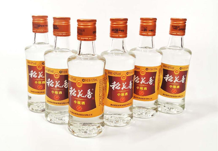 京选好货稻花香白酒珍品一号小瓶酒125ml纯粮42度湖北特产送礼佳品6
