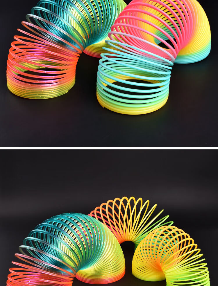 大号彩虹圈玩具弹簧圈叠叠圈宝宝早教礼物儿童魔力彩虹弹力圈大号彩虹