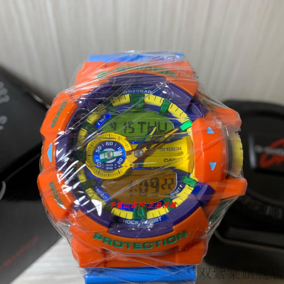 卡西欧配色小方块卡西欧g-shock高达玩具防水防震高达经典配色手表ga