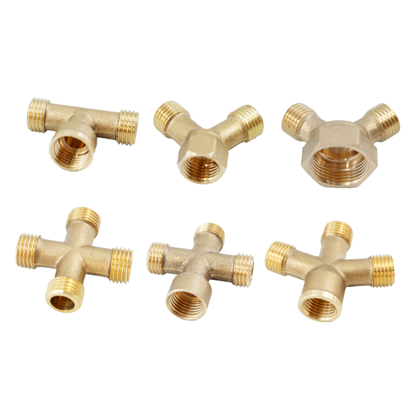 铜三通农用电动喷雾器高压打药机水管接头四通三缸泵专用开关球阀20内