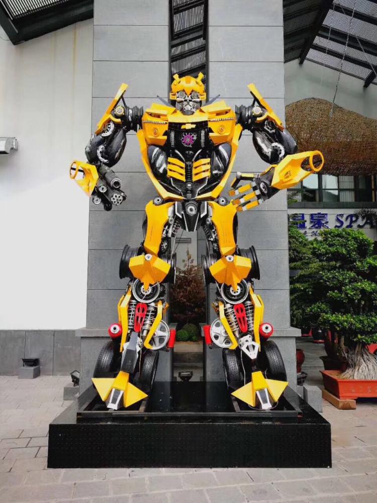 大型机器人摆放 1米2米3米4米6米大黄蜂擎天柱模型制 创意宣传活动