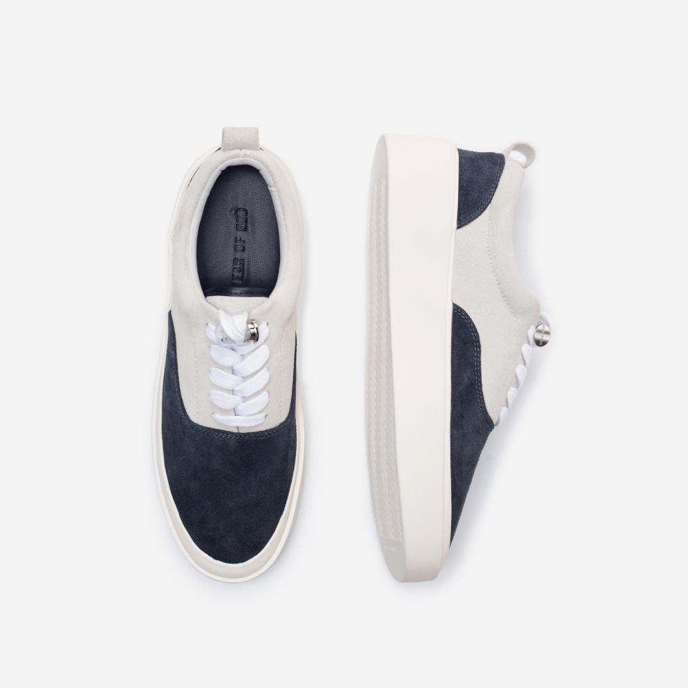 高街潮牌鞋子男美式街头休闲板鞋厚底增高系带布鞋 fog鞋子 黑色 45