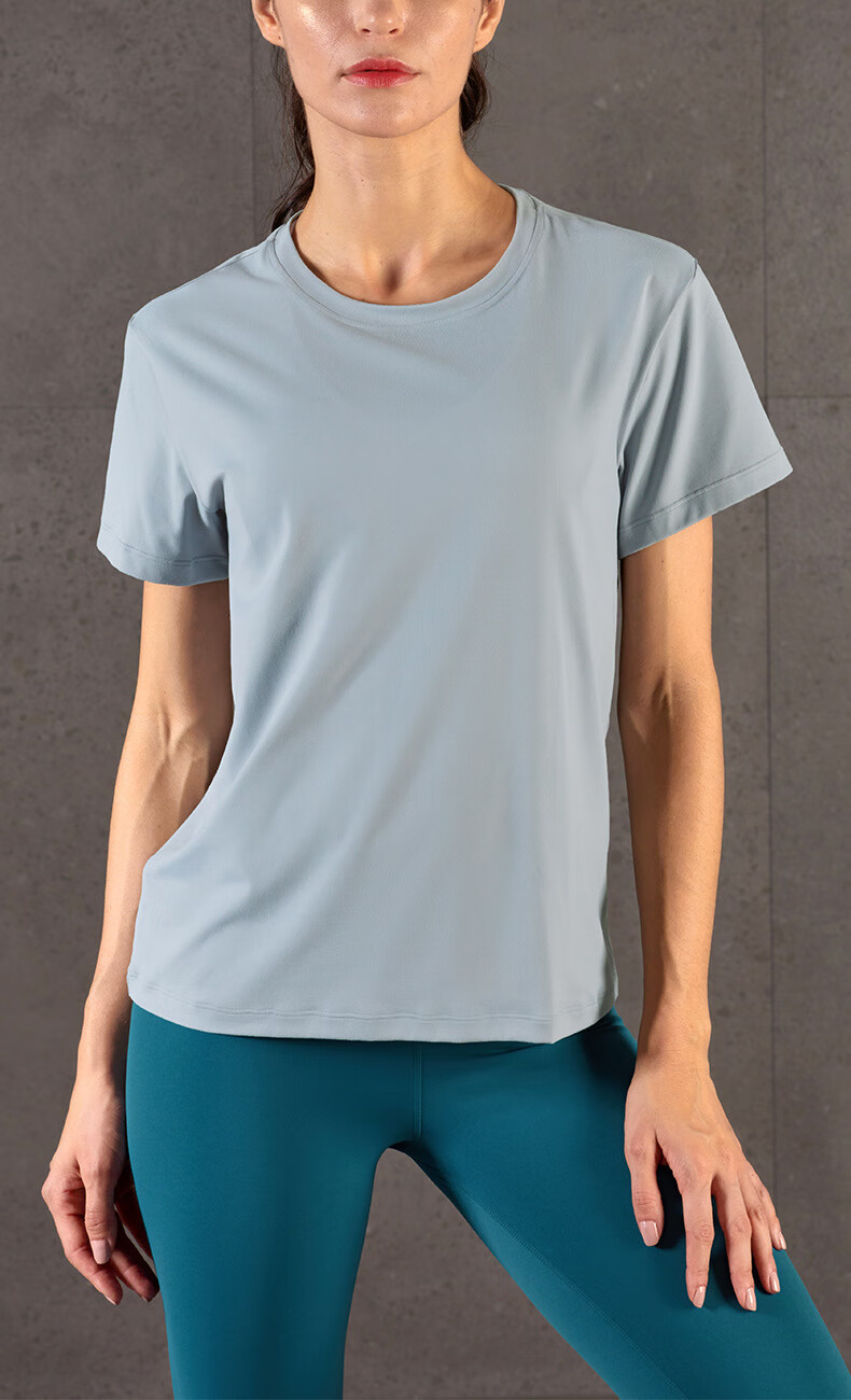 高弹透气速干运动瑜伽上衣 浅熏衣草紫lavender dew 8【图片 价格