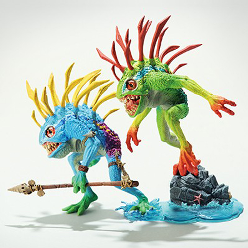 wow魔兽世界模型 dc4 代 蓝腮鱼人 鱼人怪 冲锋渔人公仔摆件【图片