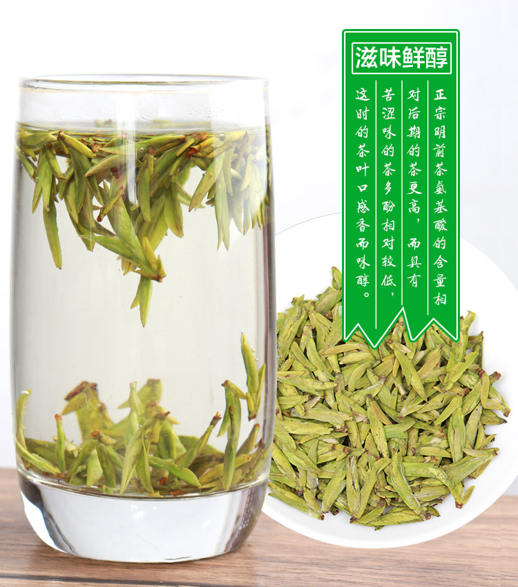 5折2022年新茶明前龙井250g广西柳州三江绿茶布央高山茶叶豆香型250g