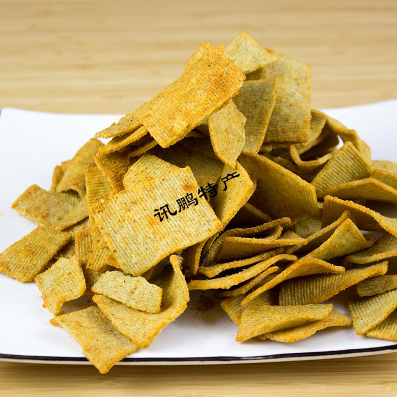 恬女神5折陕西特产韩城花椒手工锅巴220g袋大米膨化办公室零食小吃