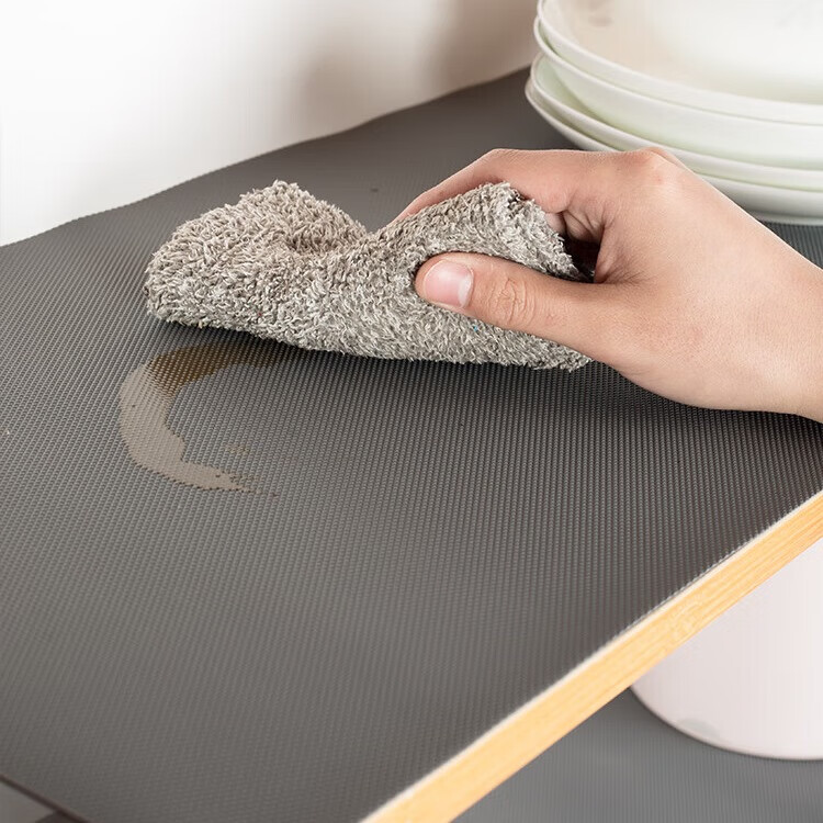 Cabinet pad paper, waterproof, oil-proof, moisture-proof, protecting cabinet countertops, wardrobes, shoe cabinets, kitchen drawers, anti-dirt pad, anti-slip pad, extra thick diamond texture/gray - glue-free anti-slip process, 30X100 cm thumbnail 8