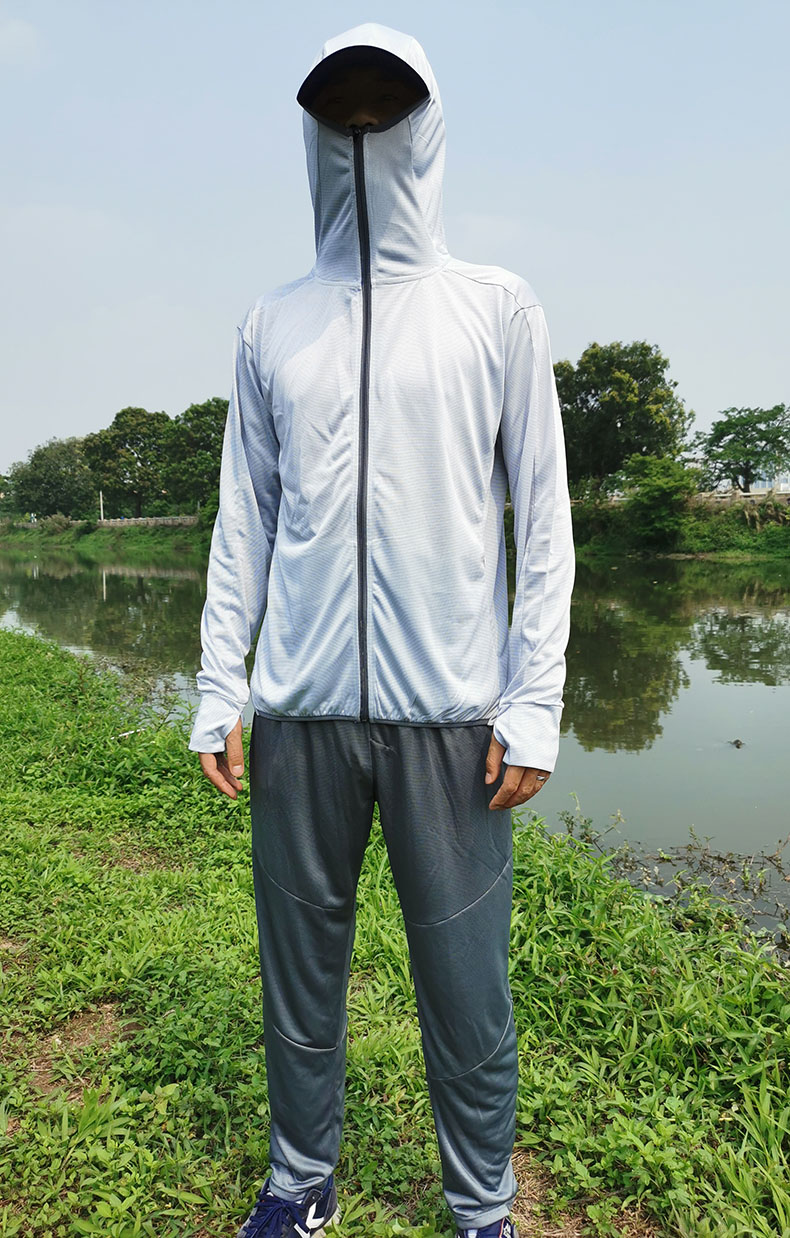 夏季新款冰絲釣魚服竹炭速幹防雨防曬透氣防紫外線防蚊衣比賽垂釣鉤魚