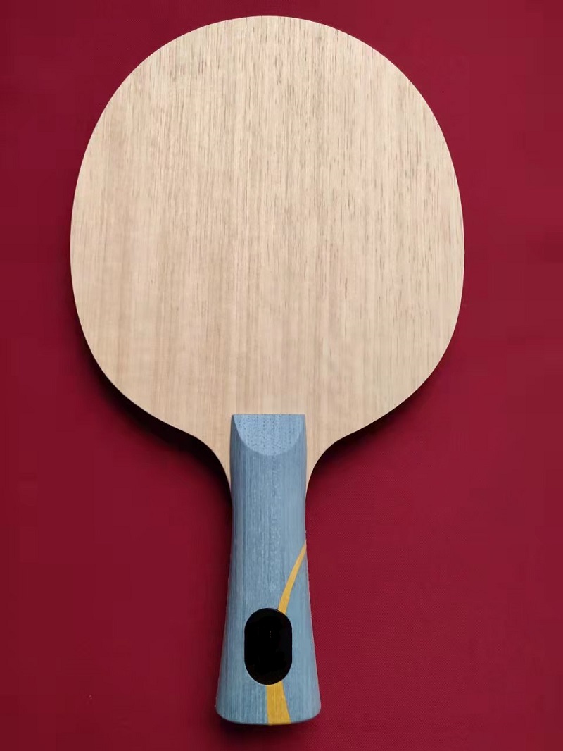 龙5乒乓球底板 定制乒乓球拍龙五龙5底板w968横拍拍6边形 横拍fl(裸板