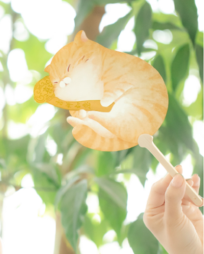 故宫迷你小团扇卡通可爱扇子儿童古风汉服便携女竹柄夏中国风礼物宫廷