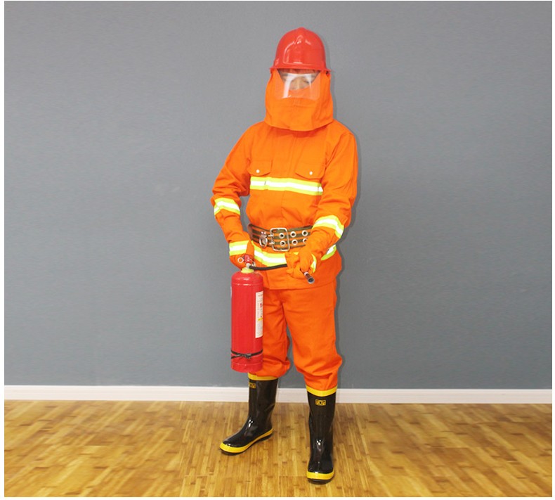 97款02式消防服套装消防员战斗服灭火防火服厚五5/件套微型消防站