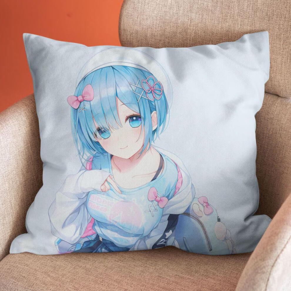 蕾姆手办1比1抱枕二次元从零开始的异世界生活周边拉姆动漫靠枕头靠垫