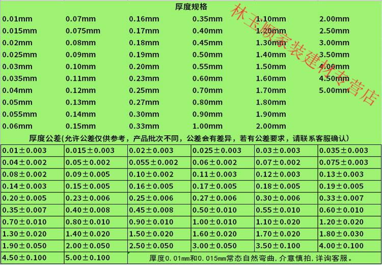 塞规片间隙尺赛尺厚薄规钢塞片01805mm定制060mm长度100mm无毛刺单片