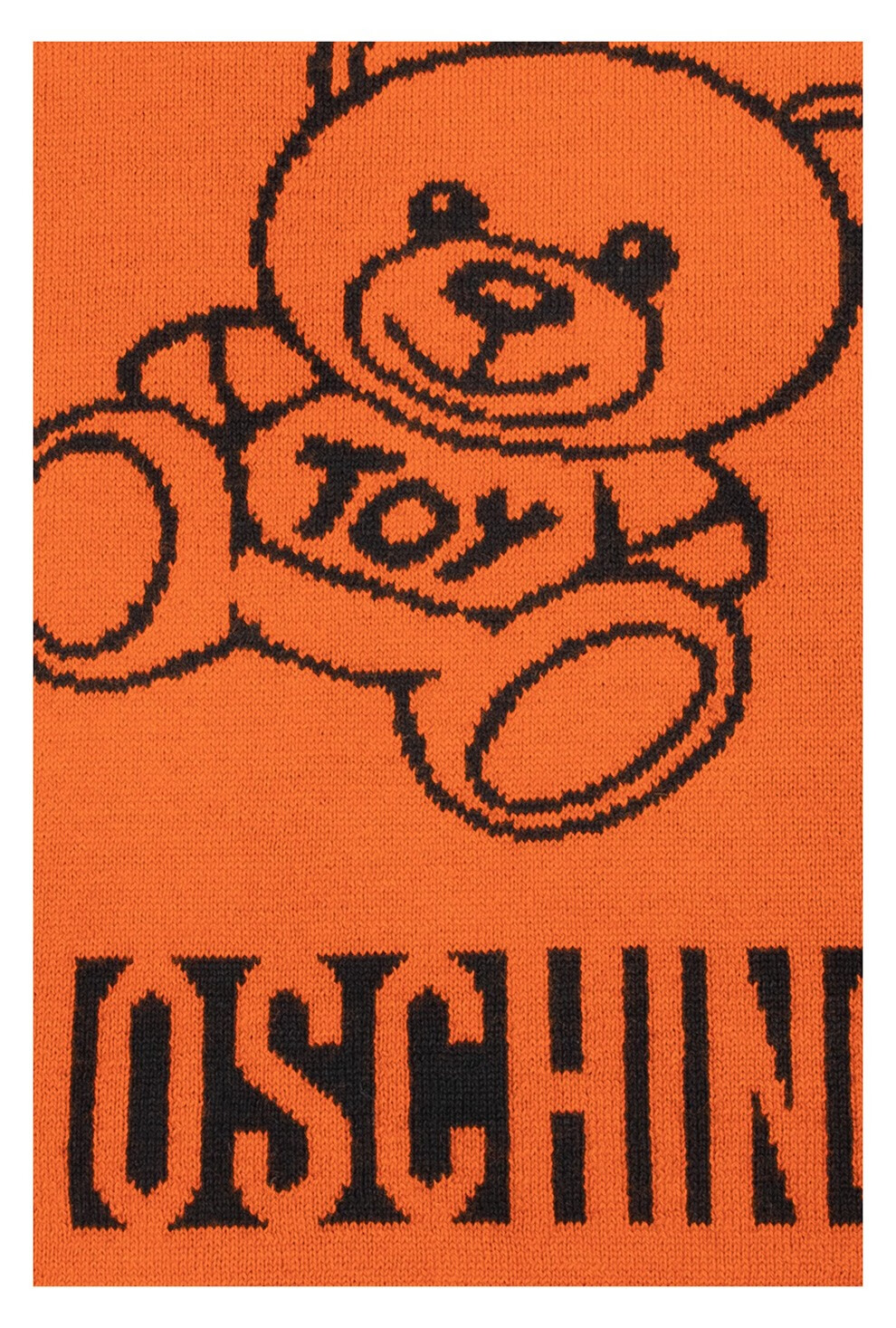 moschino莫斯奇诺2021新款男女通用小熊图案混纺羊毛围巾30650m