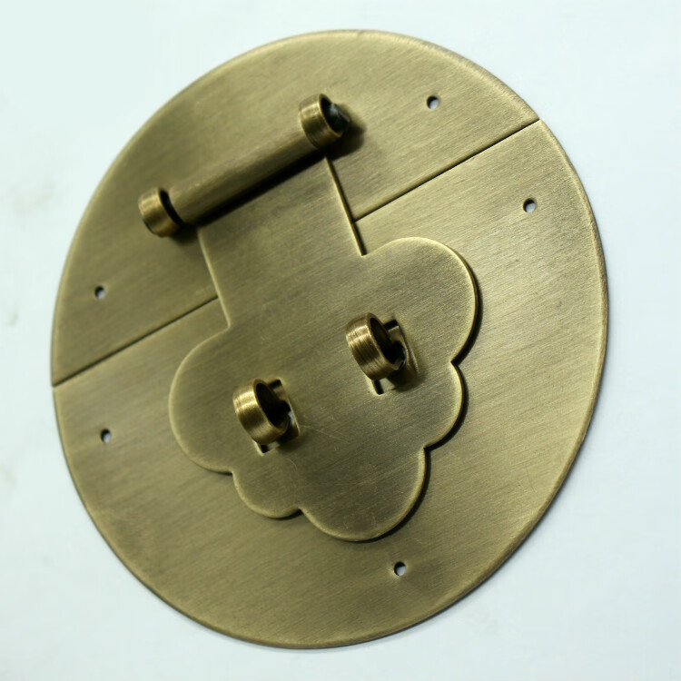 中式仿古铜搭扣老式木箱子卡扣木盒樟木箱锁扣首饰盒五金铜配件 直径