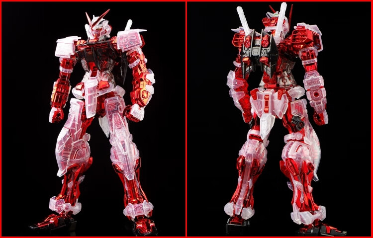 限定透明电镀红异端mg1100大班机甲先驱高达拼装模型玩具男朋友生日