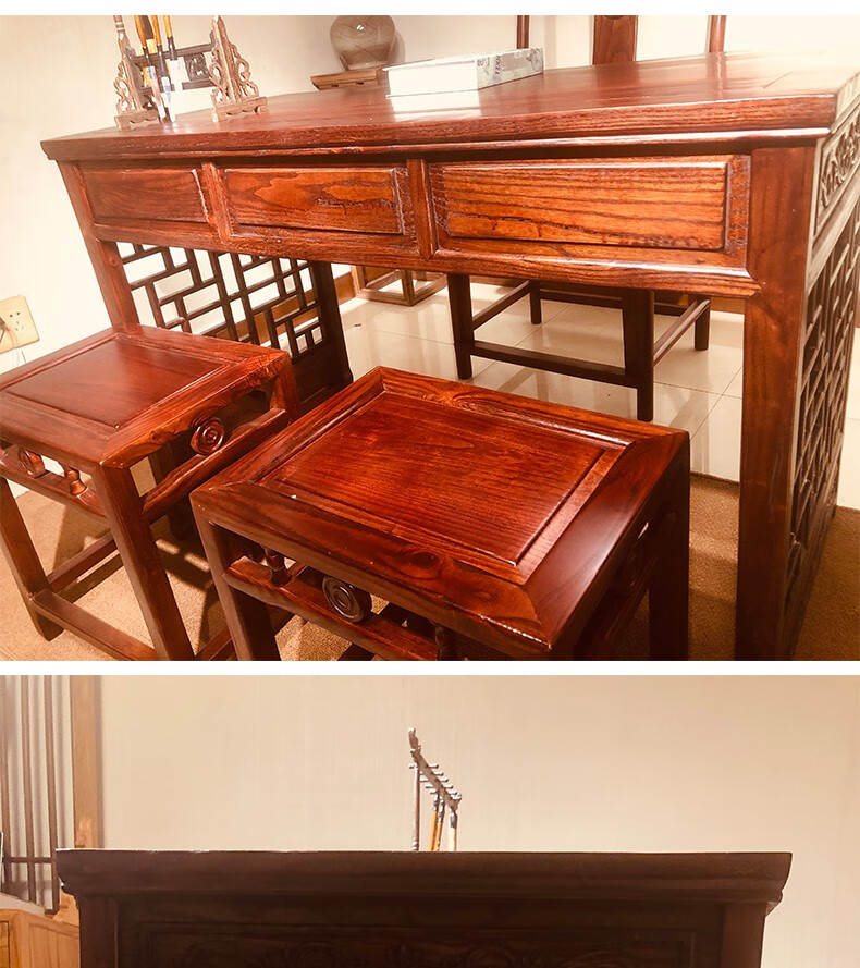 洛昌达 中医诊断桌 中式书桌 书法桌书桌全实木仿古办公桌椅新中式