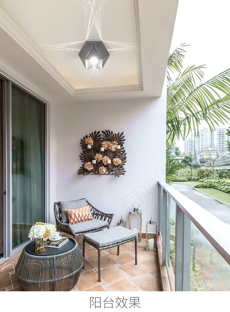 家用筒灯轻奢led过道灯走廊灯吊顶入户灯阳台吸顶灯 门厅极简射灯 暗