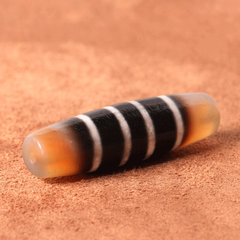 古珍西藏贵人满朱砂红肉玉髓玛瑙橘料三眼天珠情侣配饰吊坠手链送长辈