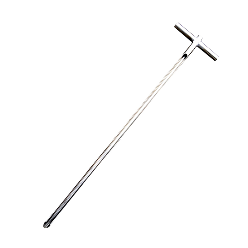 t型矿粉长槽直通取样器不锈钢304医化工加厚钎颗粒粉末单管取出长1米