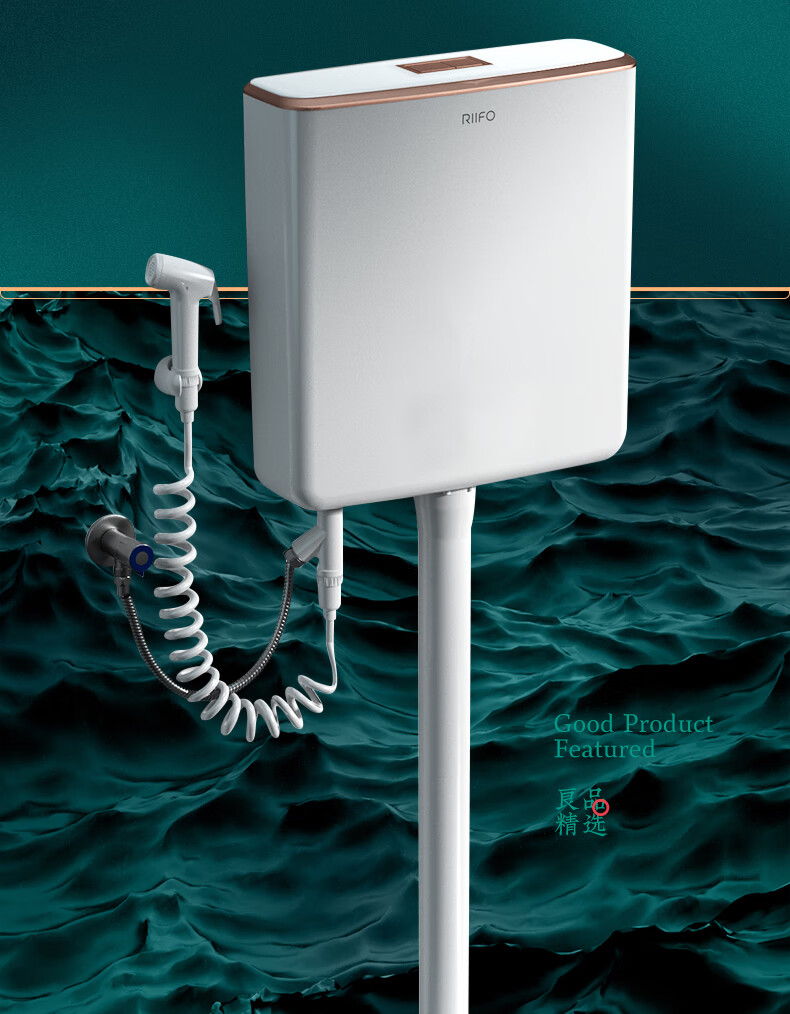 日丰蹲便器套装日丰蹲厕水箱家用卫生间蹲便器冲便器节能大冲力蹲坑