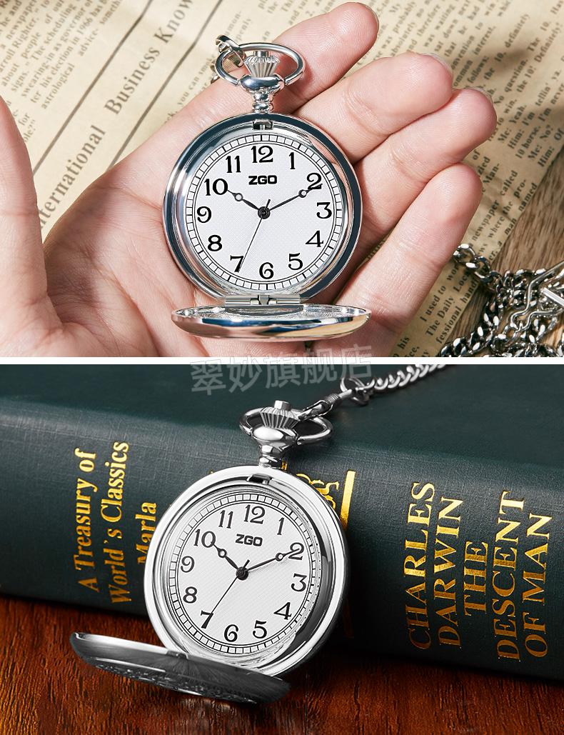 老年电子怀表夜光石英电子怀表男女国产老人护士数字夜光防水翻盖镂空