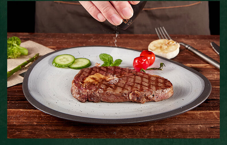 精道原切牛排菲力谷饲雪花新鲜儿童家庭套装菲力牛排100g10片共1000g