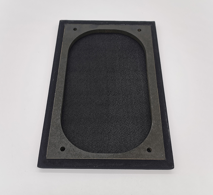 音箱网罩 防尘布定做黑色透声细纹布 面罩礼堂会议室家庭影院定制 网