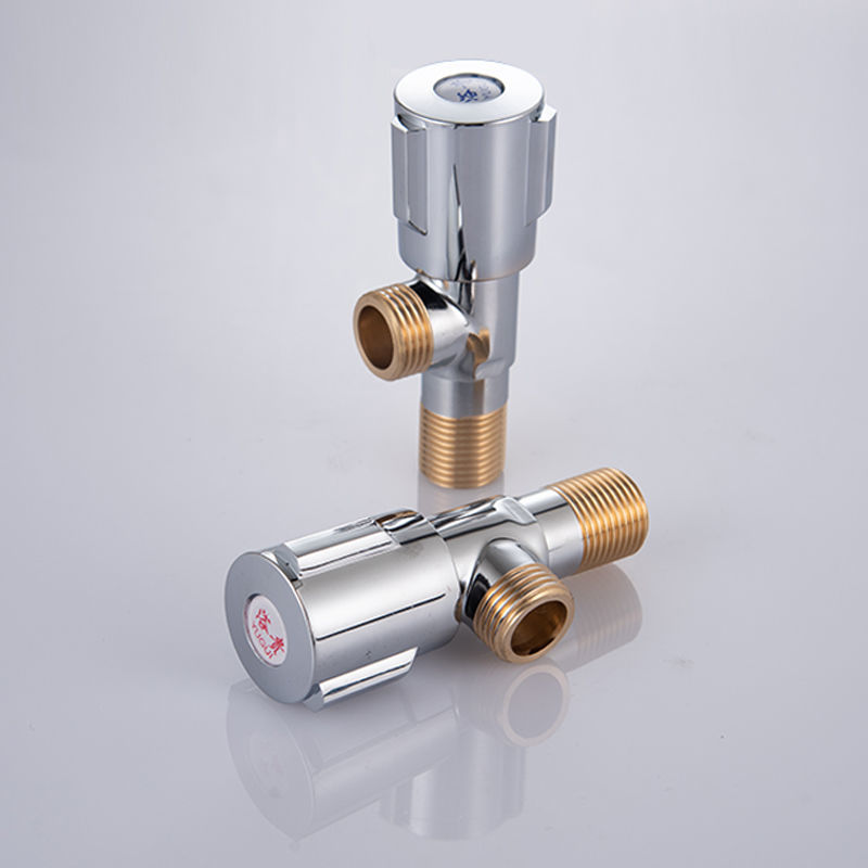 脚阀304不锈钢三角阀冷热水阀门开关家用4分一进二出热水器止水阀304