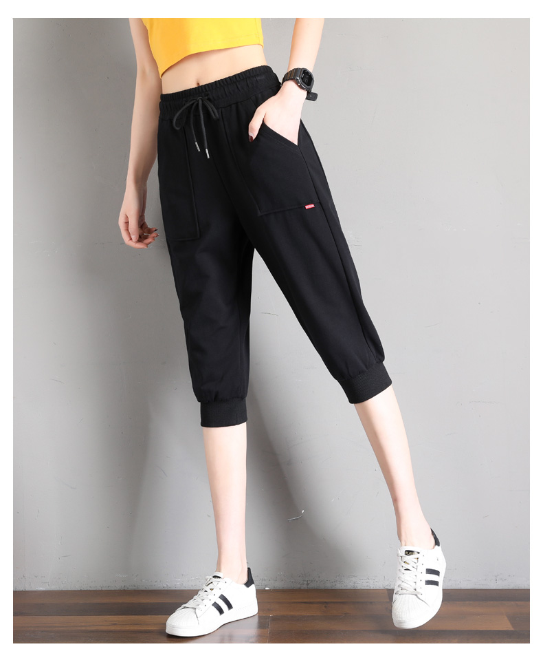 60恒源祥集团彩羊捡漏特价夏季七分裤女宽松运动短裤女棉质休闲7分