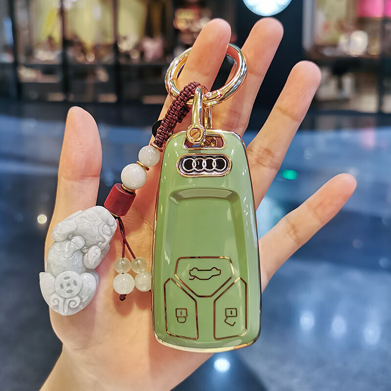 2022冰雪吉祥物奥迪钥匙套女士新a4la6a5q7q5la7a8lrs4保护壳车钥匙