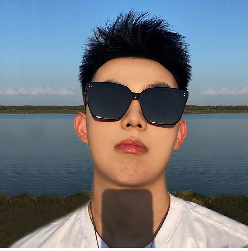 支持国产韩版网红款墨镜男潮适合大脸显瘦男士开车偏光防外线太阳镜