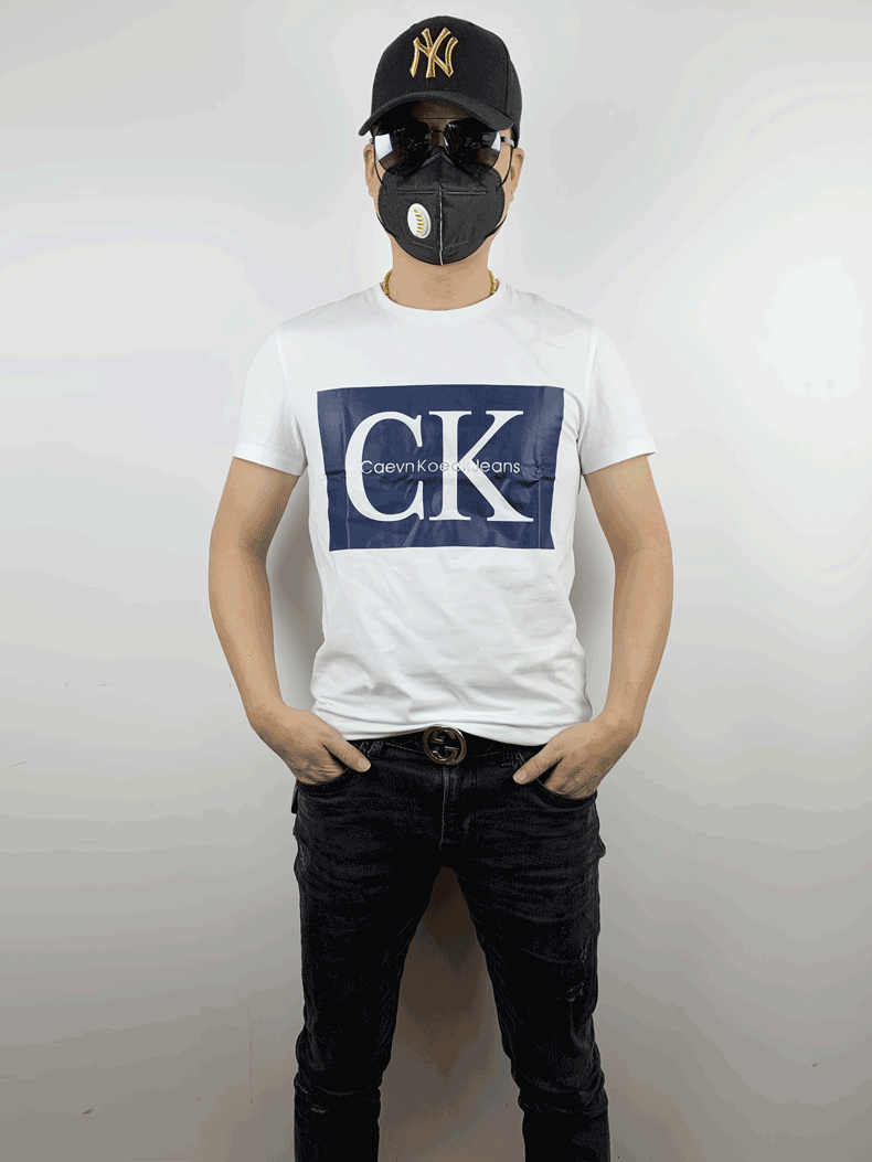 nxuan·ja ck·男装t恤2020夏季时尚大logo字母印花纯棉男士短袖圆领